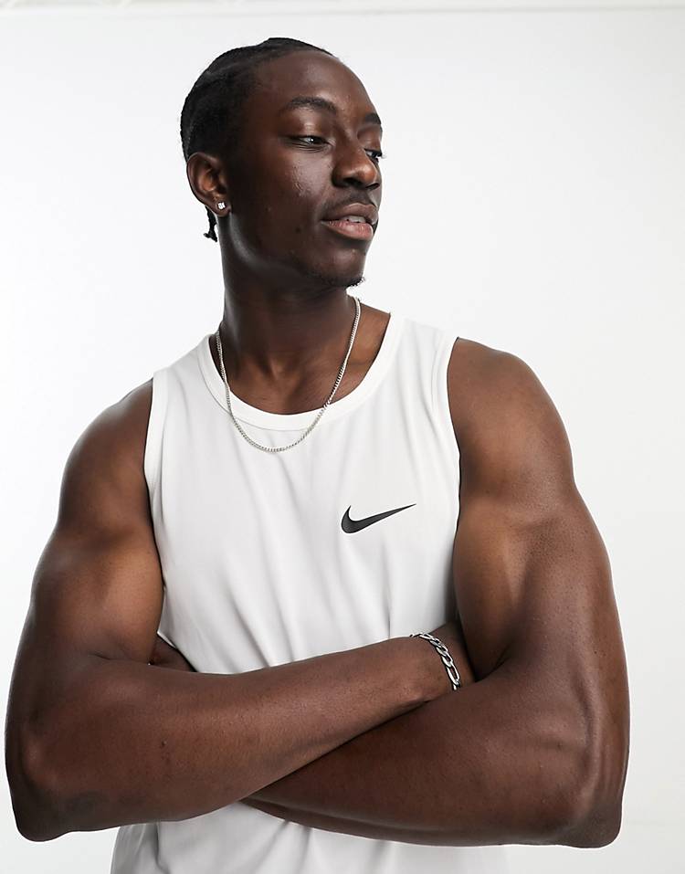 Nike Training tank top in white